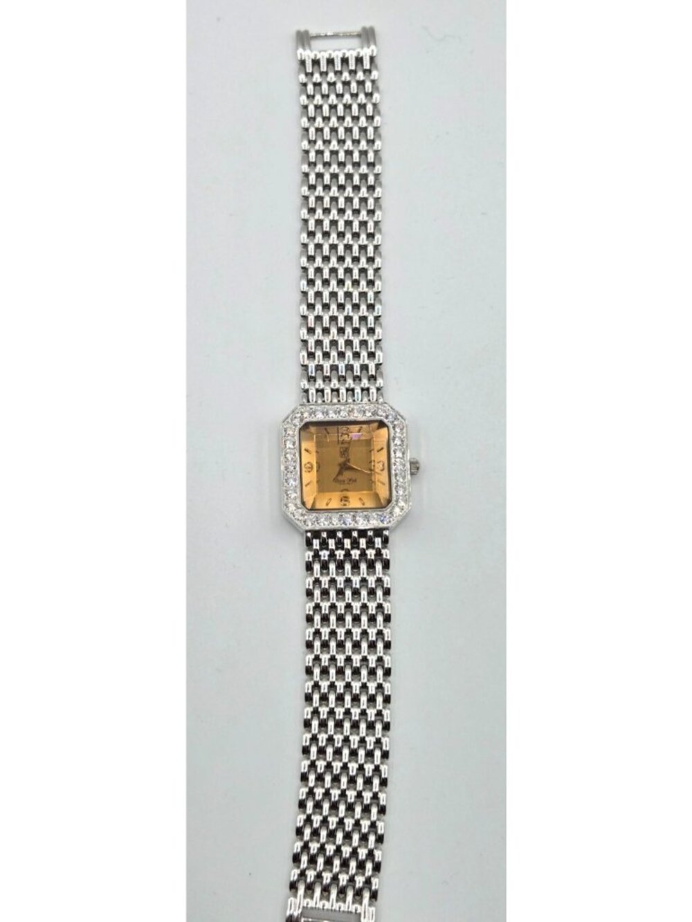 Victoria Wieck Watch Square Face Silver Tone Bracelet B4055 Needs New Battery